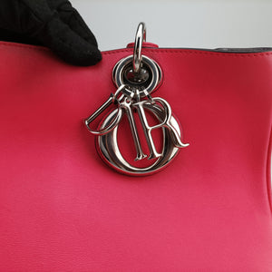 Secondhand Christian Dior Diorissimo Rose Leather  shoulderbag | stylenewstar