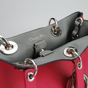 Secondhand Christian Dior Diorissimo Rose Leather  shoulderbag | stylenewstar