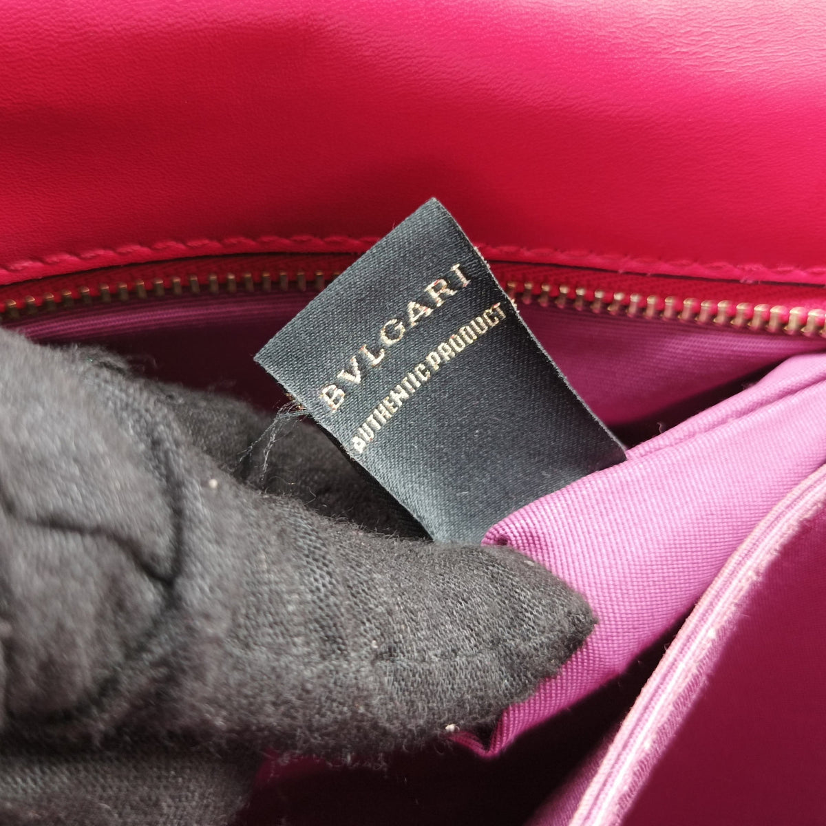 Pre-owned Bvlgari SERPENTI FOREVER Pink Leather  shoulderbag | stylenewstar