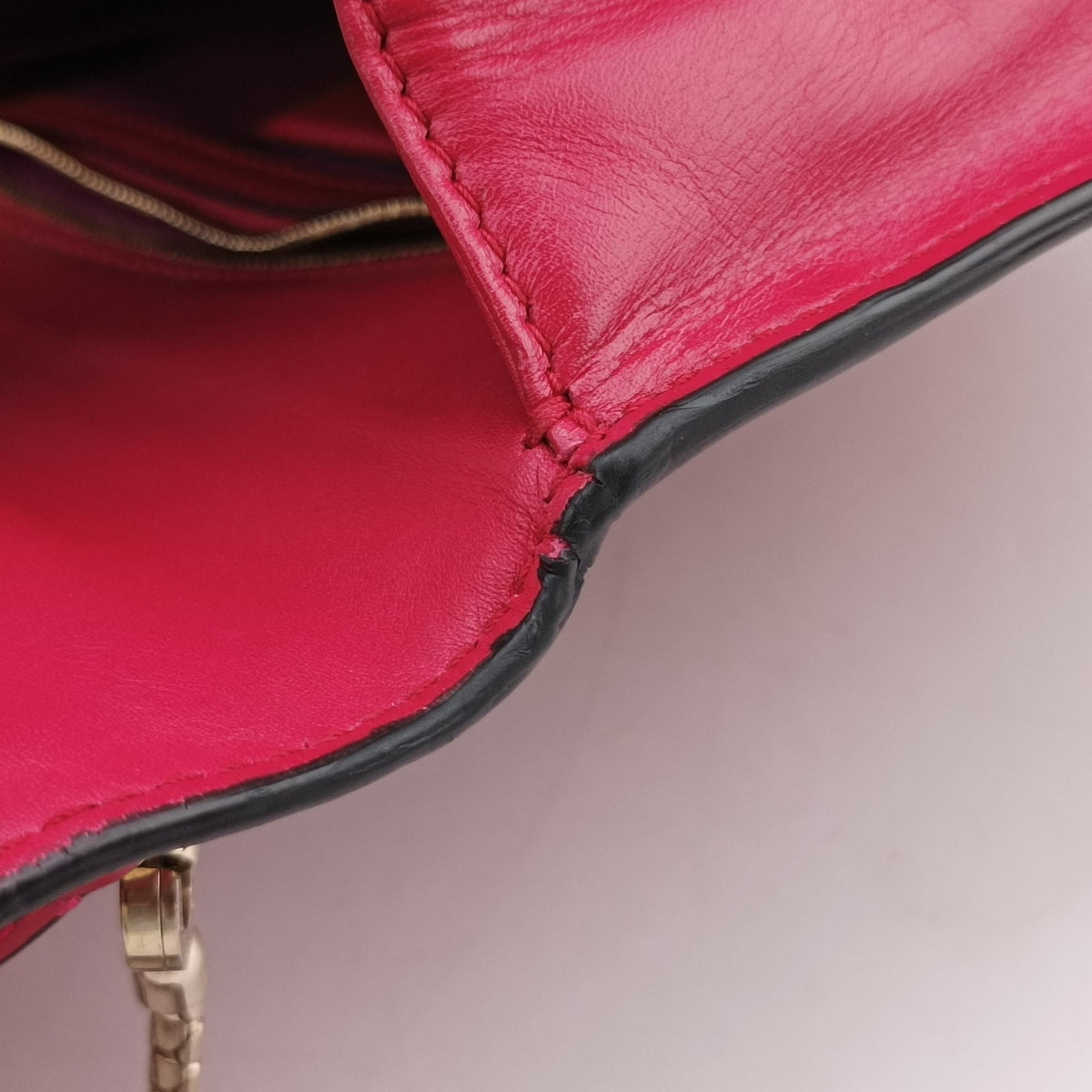 Pre-owned Bvlgari SERPENTI FOREVER Pink Leather  shoulderbag | stylenewstar