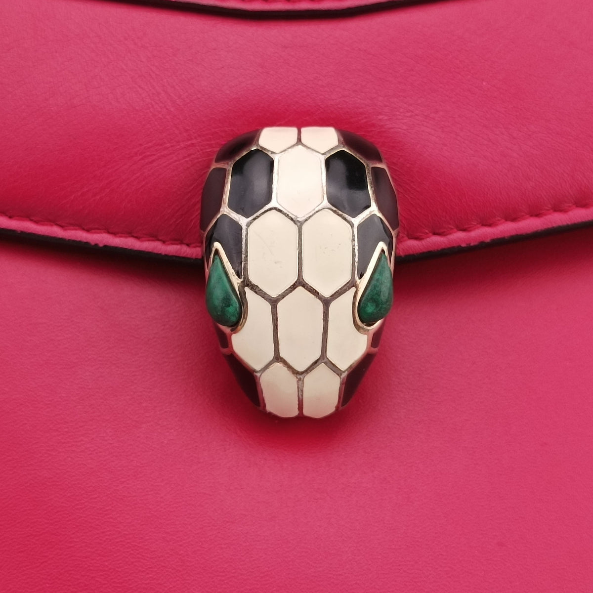 Pre-owned Bvlgari SERPENTI FOREVER Pink Leather  shoulderbag | stylenewstar