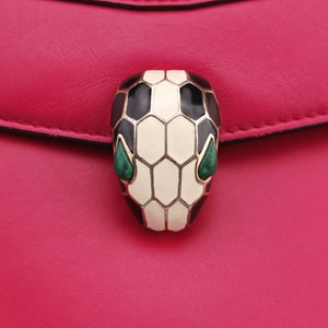 Pre-owned Bvlgari SERPENTI FOREVER Pink Leather  shoulderbag | stylenewstar