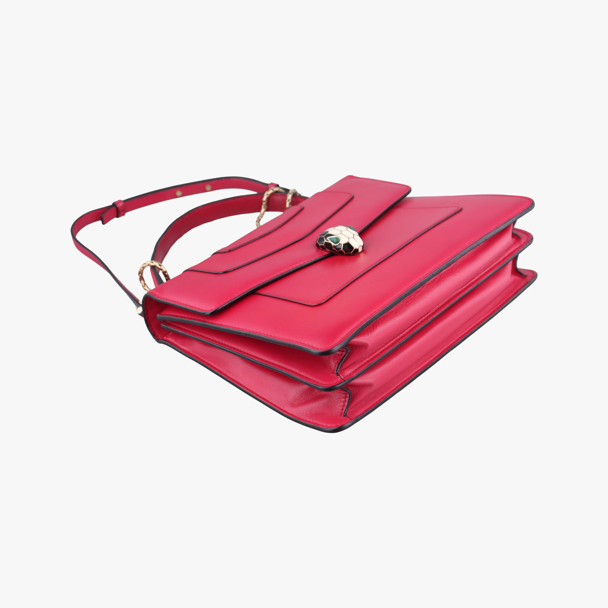 Pre-owned Bvlgari SERPENTI FOREVER Pink Leather  shoulderbag | stylenewstar