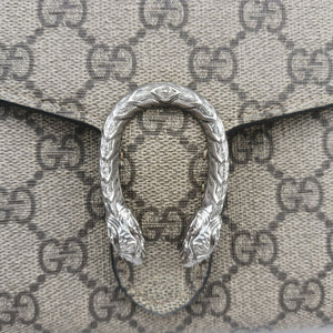 Pre-owned Gucci Dionysus beige PVC coated canvas 401231 shoulderbag | stylenewstar
