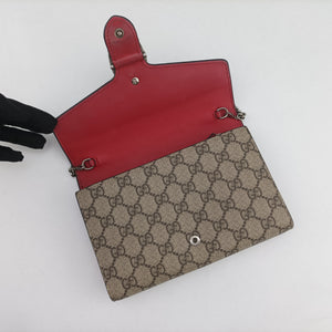Pre-owned Gucci Dionysus beige PVC coated canvas 401231 shoulderbag | stylenewstar