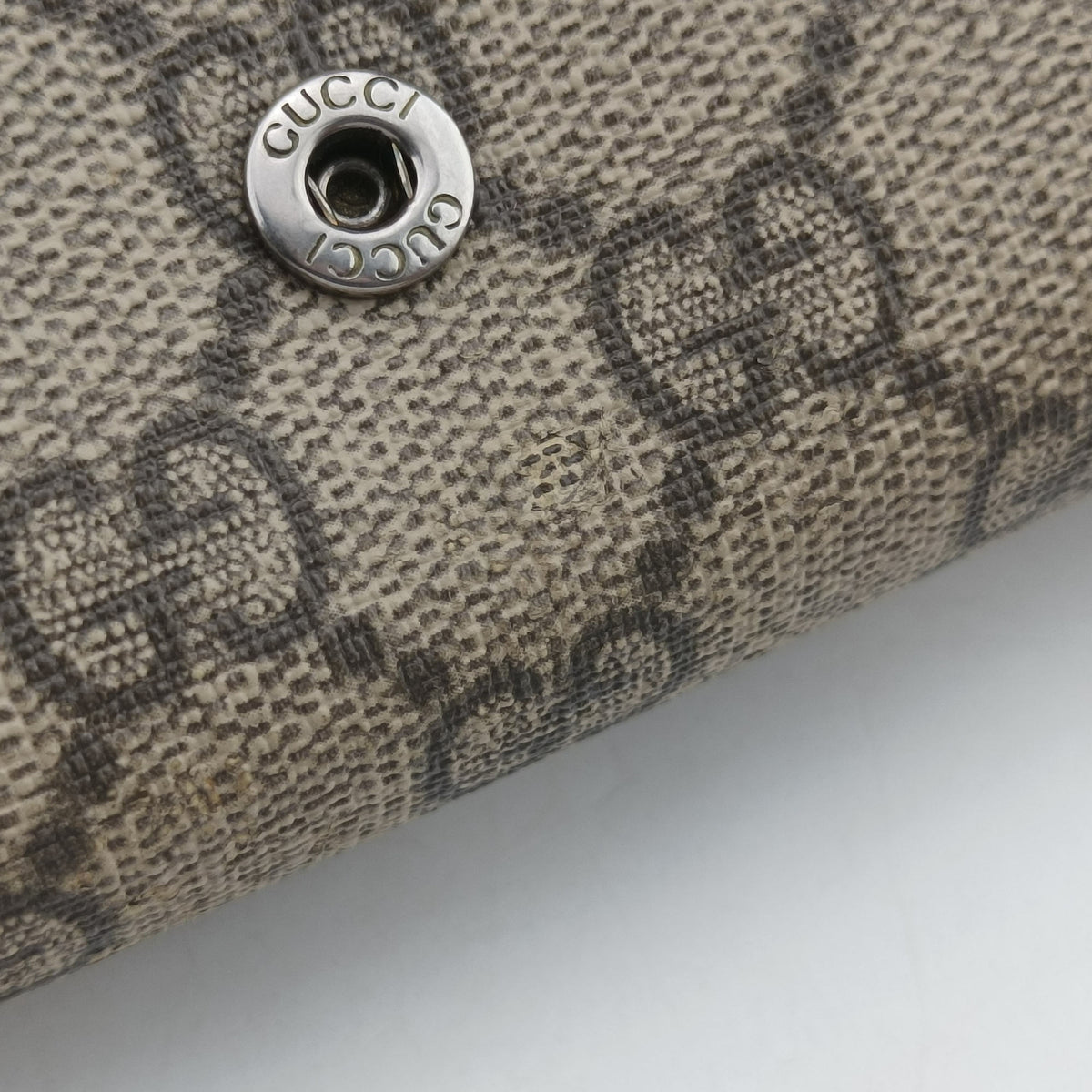 Pre-owned Gucci Dionysus beige PVC coated canvas 401231 shoulderbag | stylenewstar