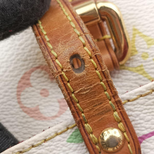 Vintage Louis Vuitton LODGE PM white Monogram Multicolor M40053 shoulderbag | stylenewstar