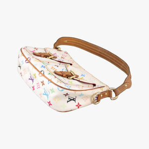 Vintage Louis Vuitton LODGE PM white Monogram Multicolor M40053 shoulderbag | stylenewstar
