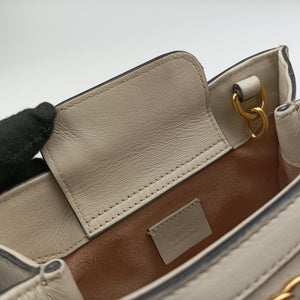 Pre-owned Gucci Diana Mini White Leather 655661 shoulderbag | stylenewstar