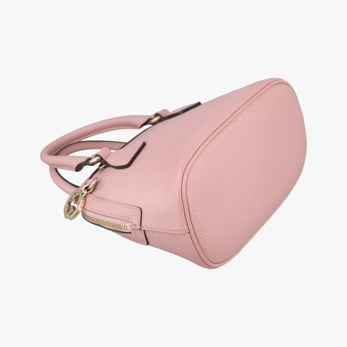 Secondhand Gucci Interlocking G charm Dome Pink Leather 449661 shoulderbag | stylenewstar