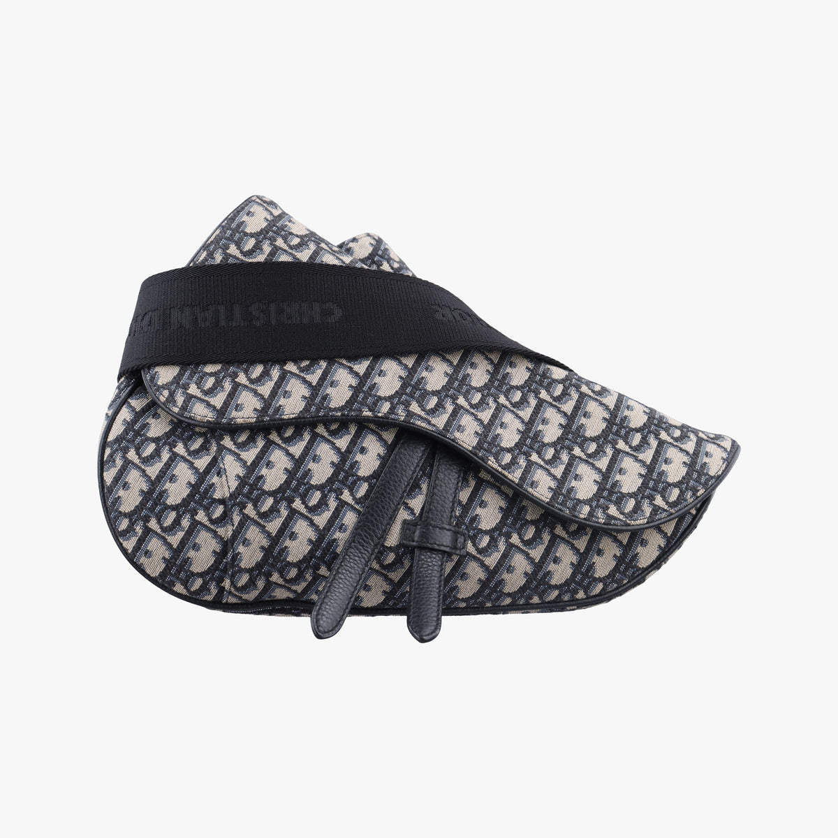 Vintage Christian Dior Saddle Navy Jacquard×Leather  bum bag/waist bag | stylenewstar