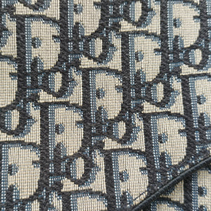 Vintage Christian Dior Saddle Navy Jacquard×Leather  bum bag/waist bag | stylenewstar