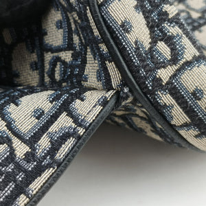 Vintage Christian Dior Saddle Navy Jacquard×Leather  bum bag/waist bag | stylenewstar