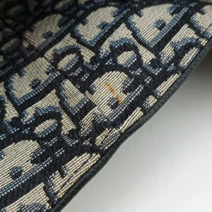 Vintage Christian Dior Saddle Navy Jacquard×Leather  bum bag/waist bag | stylenewstar