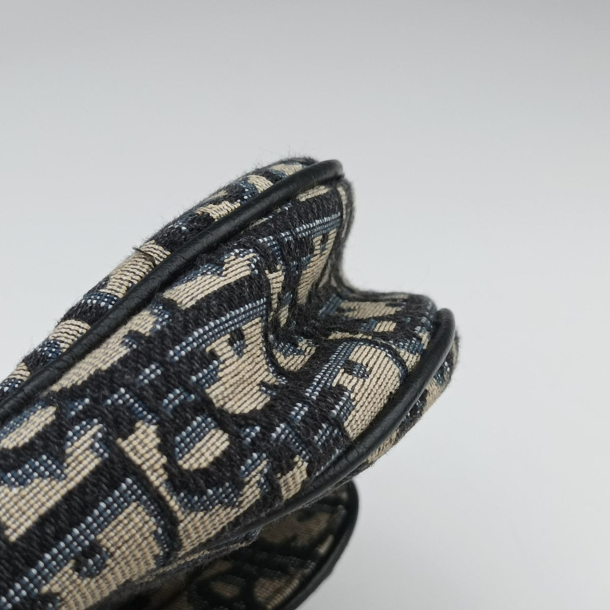 Vintage Christian Dior Saddle Navy Jacquard×Leather  bum bag/waist bag | stylenewstar