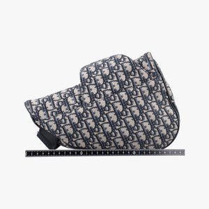 Vintage Christian Dior Saddle Navy Jacquard×Leather  bum bag/waist bag | stylenewstar