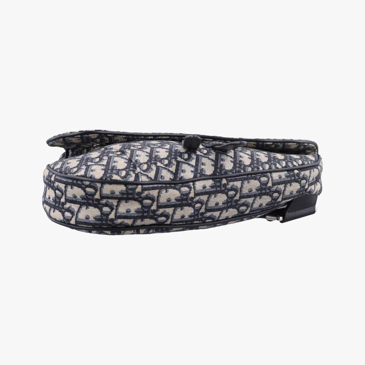 Vintage Christian Dior Saddle Navy Jacquard×Leather  bum bag/waist bag | stylenewstar