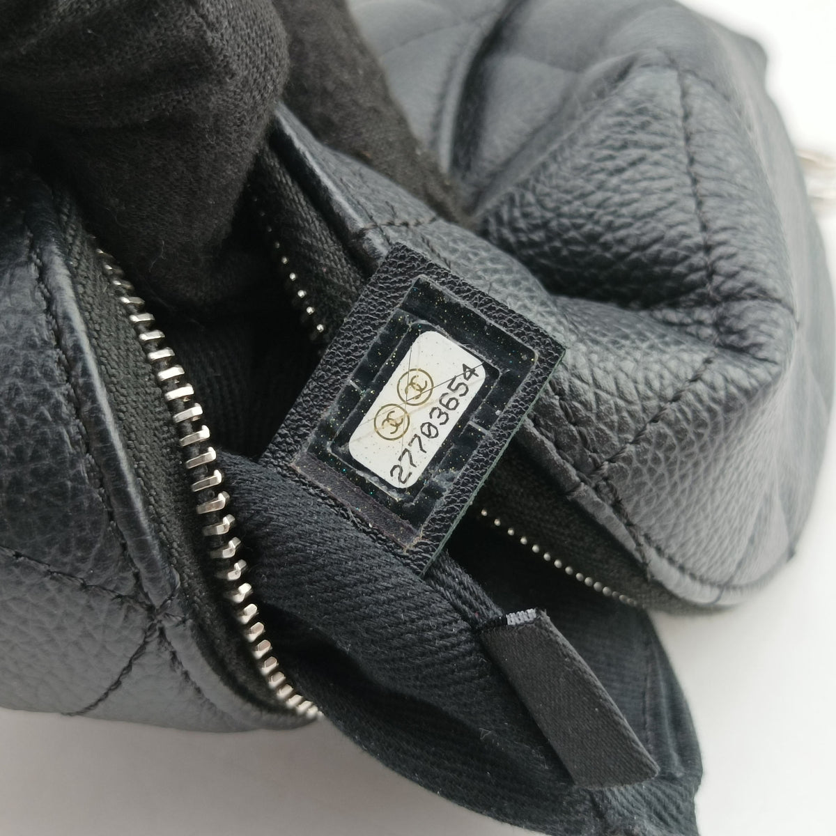 Pre-owned Chanel Uniform Black Leather  bum bag/waist bag | stylenewstar