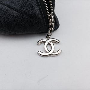 Pre-owned Chanel Uniform Black Leather  bum bag/waist bag | stylenewstar