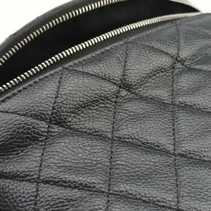 Pre-owned Chanel Uniform Black Leather  bum bag/waist bag | stylenewstar