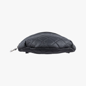 Pre-owned Chanel Uniform Black Leather  bum bag/waist bag | stylenewstar