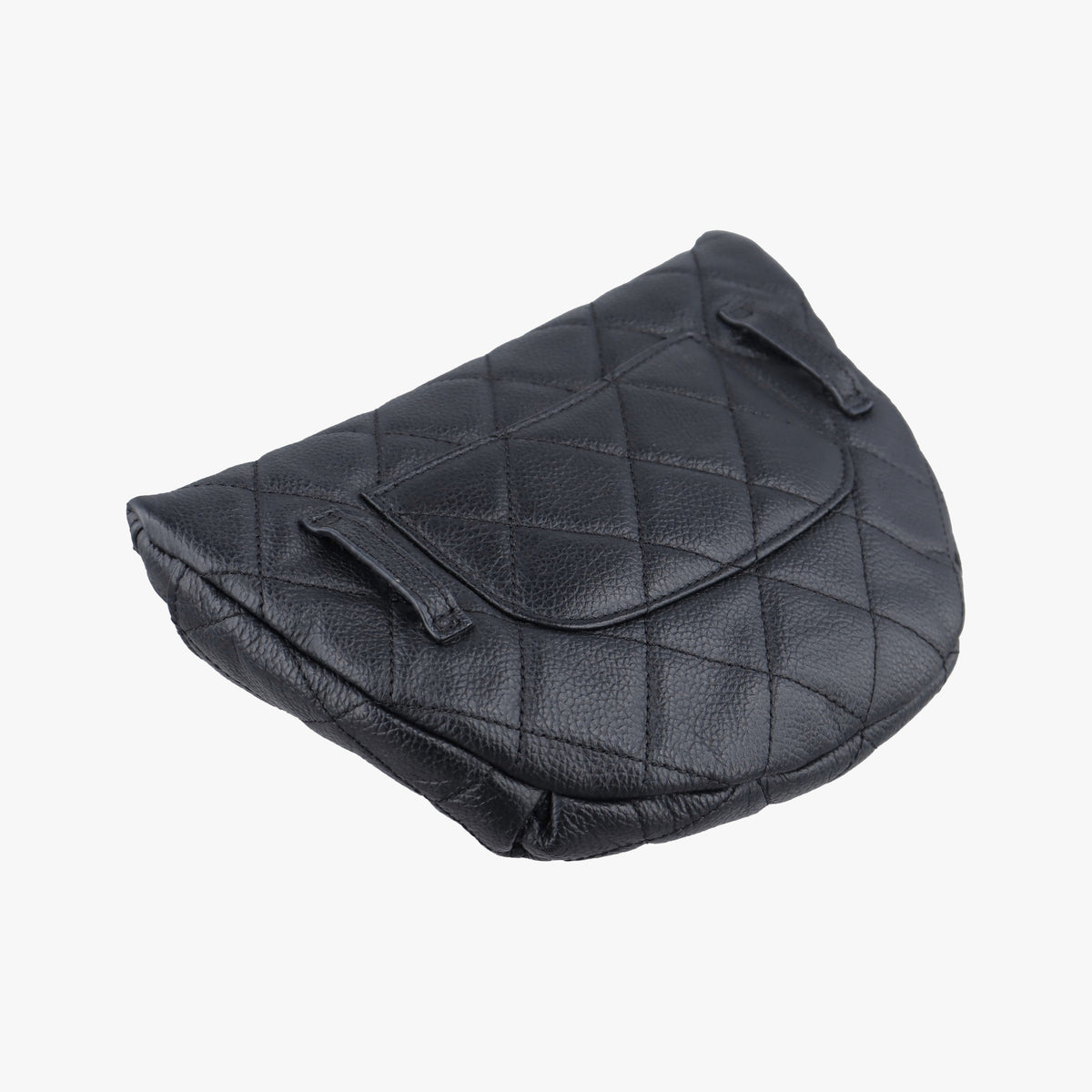 Pre-owned Chanel Uniform Black Leather  bum bag/waist bag | stylenewstar