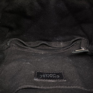 Pre-owned Chanel Uniform Black Leather  bum bag/waist bag | stylenewstar
