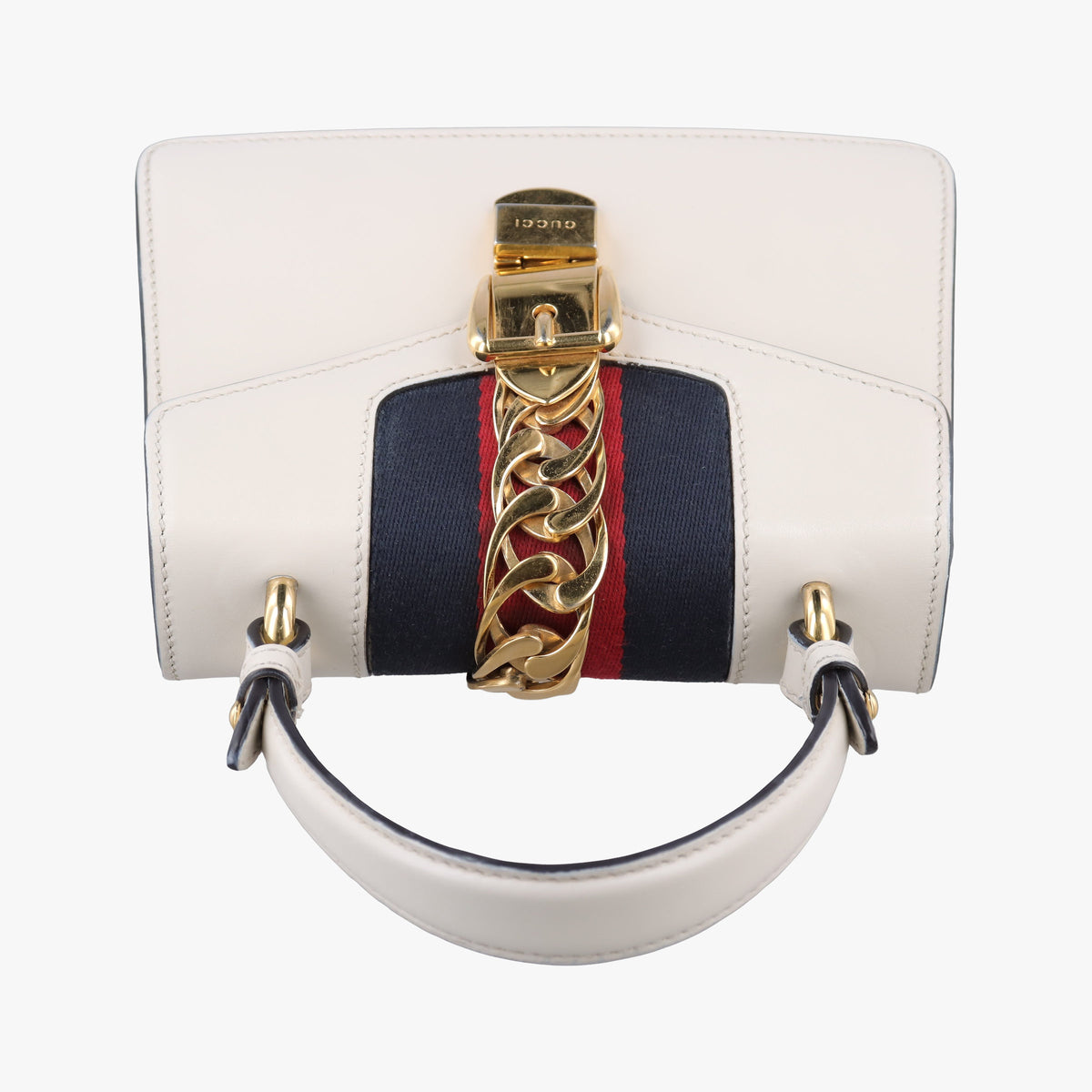 Pre-owned Gucci Sylvie White Leather 470270 shoulderbag | stylenewstar