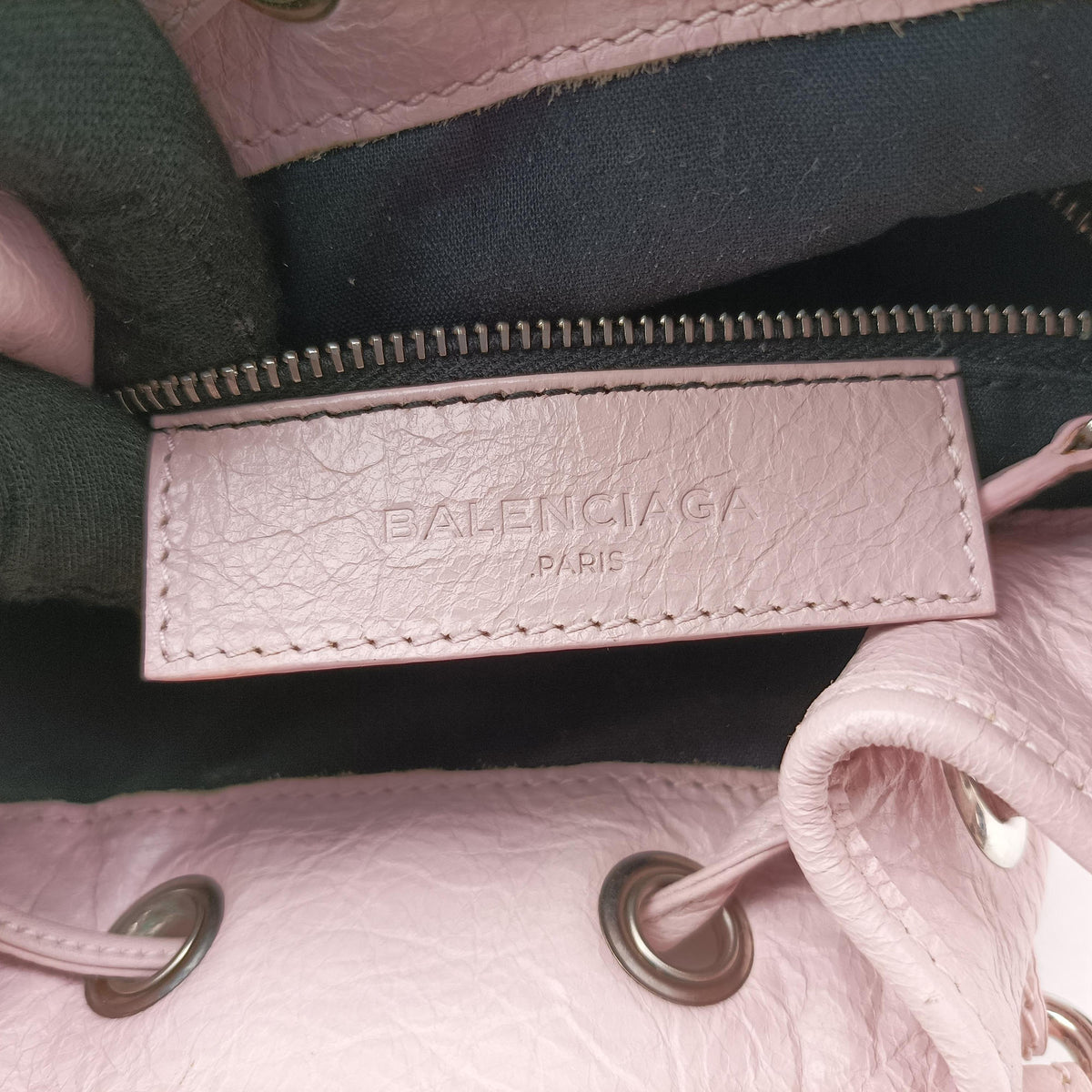 Pre-owned Balenciaga Pompon Pink Lambskin  shoulderbag | stylenewstar