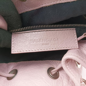 Pre-owned Balenciaga Pompon Pink Lambskin  shoulderbag | stylenewstar