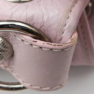 Pre-owned Balenciaga Pompon Pink Lambskin  shoulderbag | stylenewstar