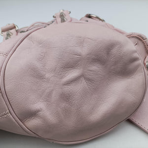 Pre-owned Balenciaga Pompon Pink Lambskin  shoulderbag | stylenewstar
