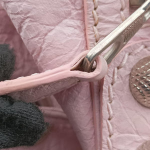 Pre-owned Balenciaga Pompon Pink Lambskin  shoulderbag | stylenewstar