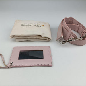 Pre-owned Balenciaga Pompon Pink Lambskin  shoulderbag | stylenewstar