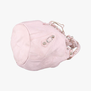 Pre-owned Balenciaga Pompon Pink Lambskin  shoulderbag | stylenewstar