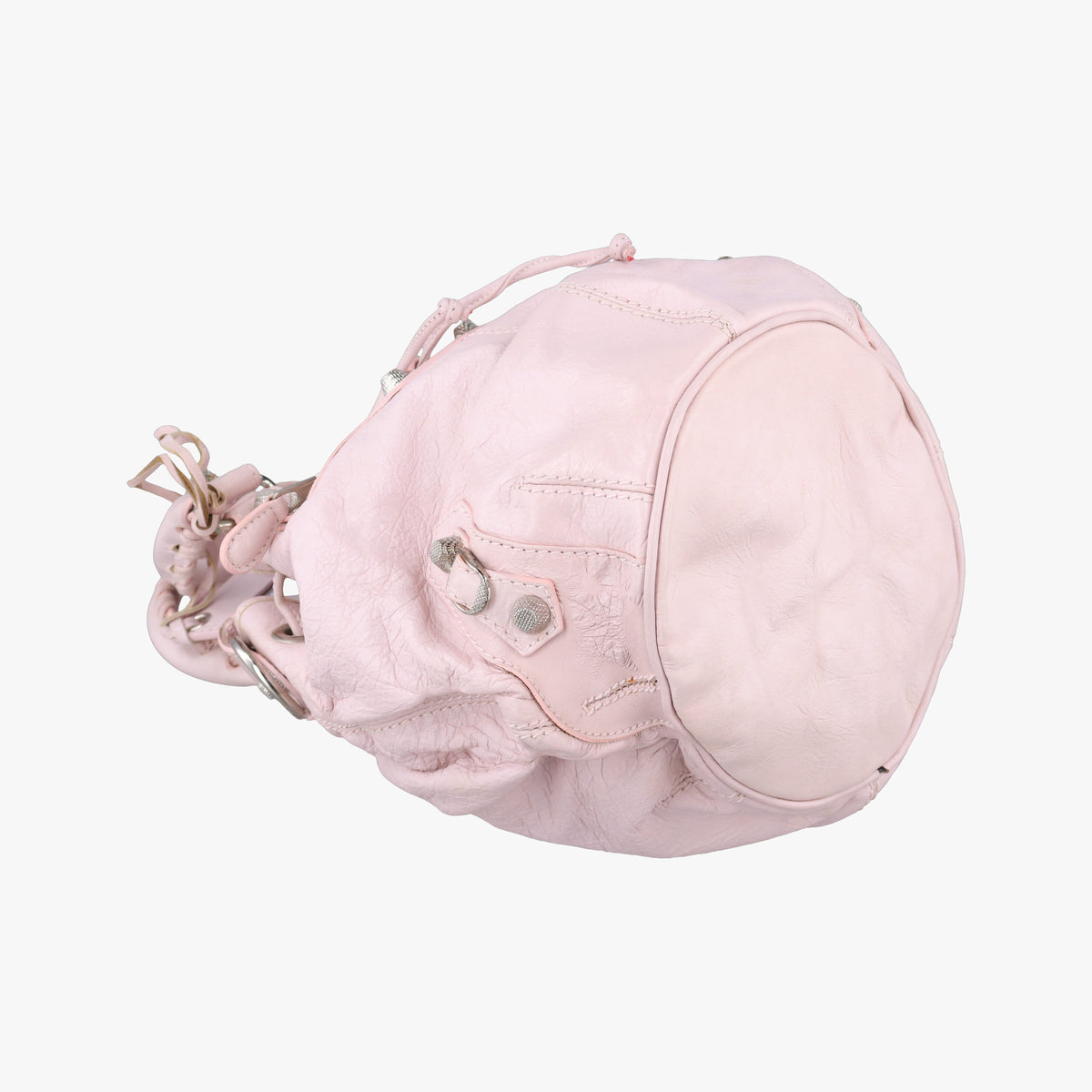 Pre-owned Balenciaga Pompon Pink Lambskin  shoulderbag | stylenewstar