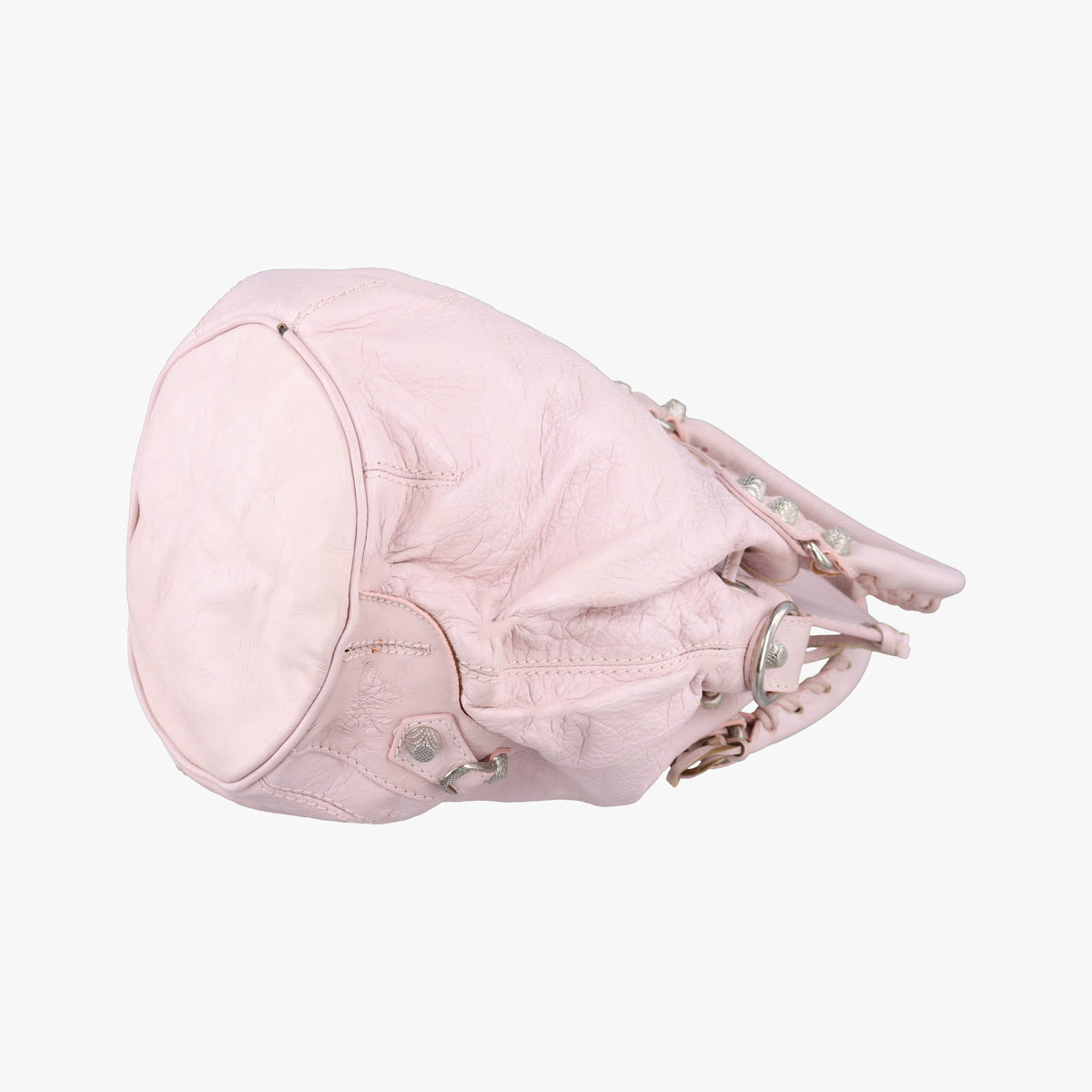 Pre-owned Balenciaga Pompon Pink Lambskin  shoulderbag | stylenewstar