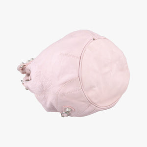 Pre-owned Balenciaga Pompon Pink Lambskin  shoulderbag | stylenewstar