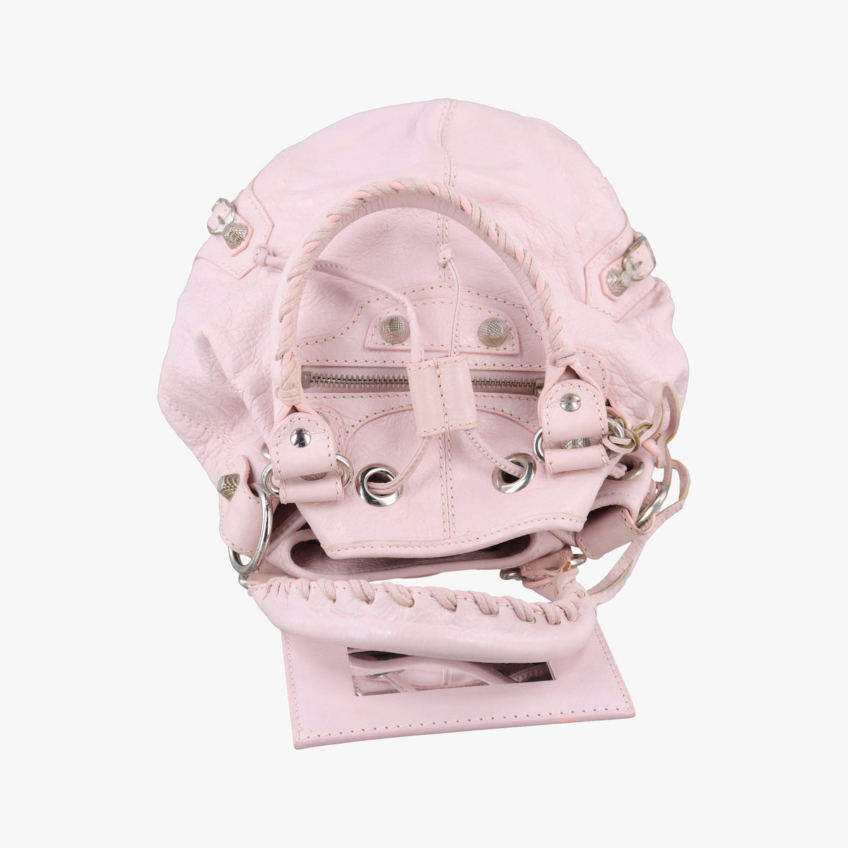 Pre-owned Balenciaga Pompon Pink Lambskin  shoulderbag | stylenewstar