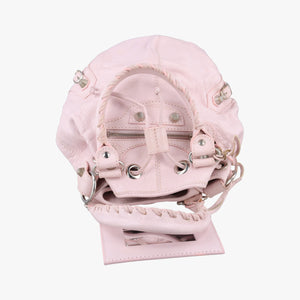 Pre-owned Balenciaga Pompon Pink Lambskin  shoulderbag | stylenewstar