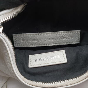 Pre-owned Balenciaga Le Cagole White lambskin  shoulderbag | stylenewstar