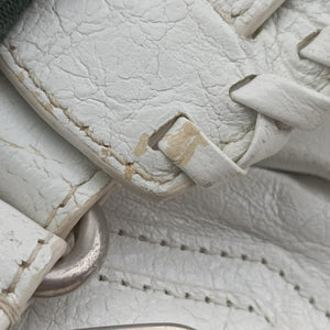 Pre-owned Balenciaga Le Cagole White lambskin  shoulderbag | stylenewstar