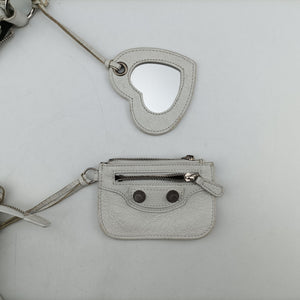 Pre-owned Balenciaga Le Cagole White lambskin  shoulderbag | stylenewstar