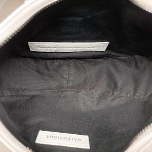 Pre-owned Balenciaga Le Cagole White lambskin  shoulderbag | stylenewstar