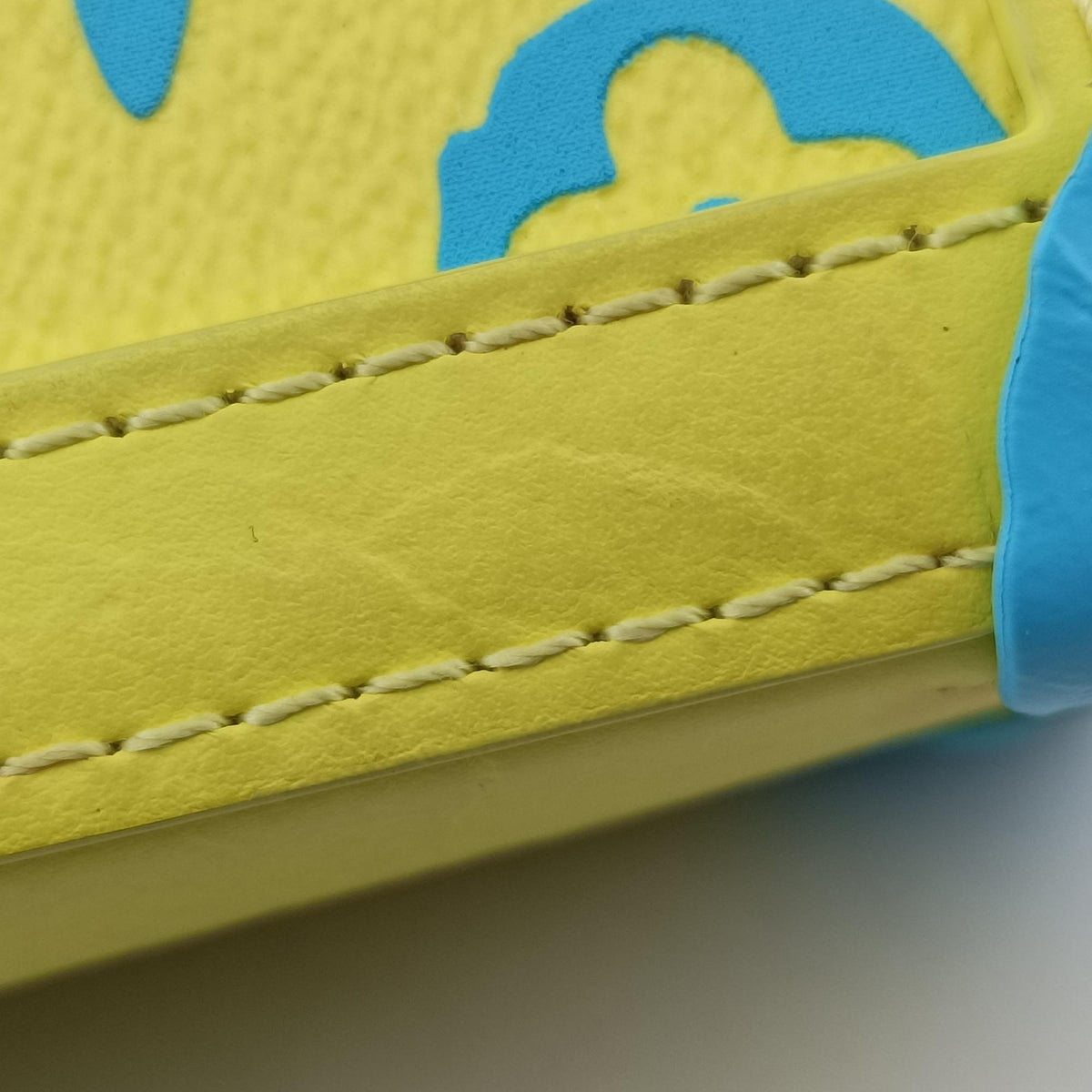 Pre-owned Louis Vuitton Vertical Trunk Yellow x Blue Monogram Playground M82007 shoulderbag | stylenewstar