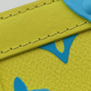 Pre-owned Louis Vuitton Vertical Trunk Yellow x Blue Monogram Playground M82007 shoulderbag | stylenewstar