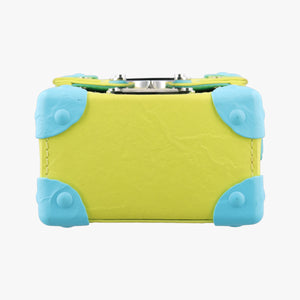 Pre-owned Louis Vuitton Vertical Trunk Yellow x Blue Monogram Playground M82007 shoulderbag | stylenewstar
