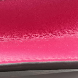 Pre-owned Louis Vuitton Portefeuille FLORE Chain brown×FUCHSIA Monogram Canvas×calf leather M69578 shoulderbag | stylenewstar