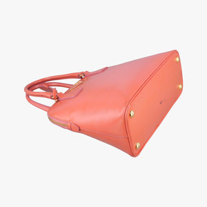 Pre-owned Prada Promenade Orange SAFFIANO patent BN2567 shoulderbag | stylenewstar
