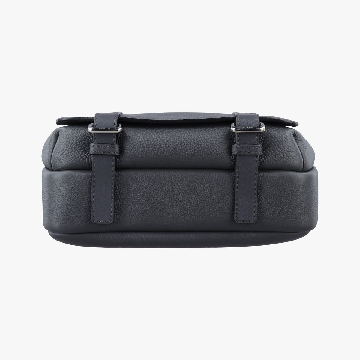 Secondhand Loewe Military Messenger XS Grey Leather B553A72X21 shoulderbag | stylenewstar